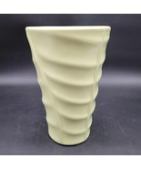 Bauer Company Pottery Large Madagascar Avocado Green Leaf Vase LA, Calif... - $67.68 CAD