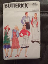 Vintage Butterick Pattern #4066 Misses &amp; Men&#39;s Aprons ONE SIZE CUT 1976 - £6.81 GBP