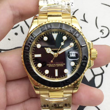 Mechanical Watch Yacht Black Face Automatic Mechanical Watch Wristwatch ... - $80.00