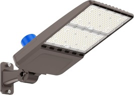 300W Led Parking Lot Lights Adjustable Arm Mount With Photocell 120-277V - £159.01 GBP