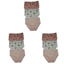 9 Pack Toddler Little Girls 100% Cotton Underwear Briefs Kids Panties 2T - 7T - £13.53 GBP