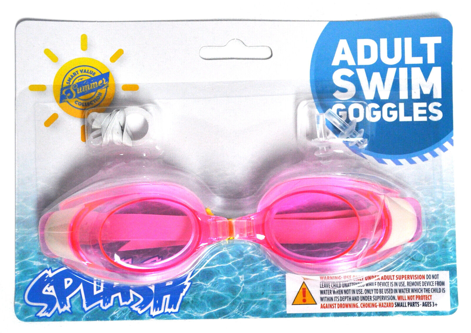 Home Smart Adult Size Swim Googles Assorted Colors - $2.95