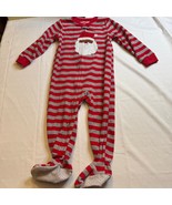 Just One You Made By Carter&#39;s Footie Pajamas Striped Santa Claus Christm... - $14.53 CAD