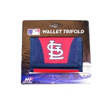 St Louis Cardinals Chamber Nylon Wallet Tri Fold Team Logo &amp; Tri Color Licensed - £7.07 GBP