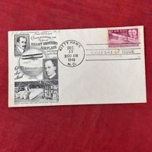 1949 Wright Brothers First Day of Issue Stamp FDC Envelope Kitty Hawk VTG - £9.25 GBP