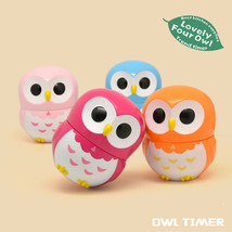 Cartoon Owl Timers Mechanical Kitchen Cooking Timer Manual Timer Counters GRB069 - £8.01 GBP