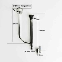 2&quot; Tri-clamp Parrot Flange OD64mm 1/4&quot; Male Thread Homebrew Distillation SS304 - £94.84 GBP+