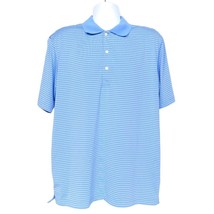 Jack Nicklaus Mens Golf Polo Size Large Blue White Striped Short Sleeve - €18,02 EUR