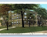 Seymour Hall Knox College Galesburg Illinois IL 1935 WB Postcard M8 - $2.92