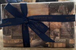 Hopificio Vanilla Snowdrop 3 Bar Soap Set 5.3 Oz Ea. Comes W/Ribbon Gift Ready - £16.72 GBP