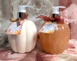 I.S. Apothecary Pumpkin Shaped Hand Scrub Soap and Lotion Pump Dispenser... - $24.97