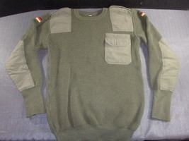 German Military Commando Sweater Jumper Pullover Flags Wool Blend H50 Medium - £44.61 GBP