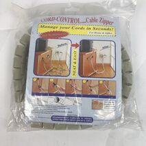 Vintage Cord-Control Cable Zipper Sleeving Kit For Home/Office NIP 5’ Mn... - $4.15