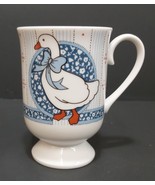 Blue Goose Ceramic Coffee Pedestal Mugs Baker Hart &amp; Stuart Vintage Lot ... - $15.00