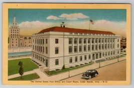Iowa Cedar Rapids Post Office and Court House Postcard D29 - £6.22 GBP