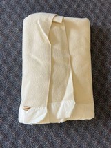 Vintage Horner Wool Blanket w Satin Binding 68 x 84 Made in USA Cream th... - £31.86 GBP