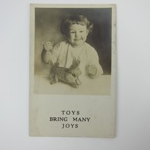 Real Photo Postcard Advertising Nick Wootopulos Toys Youngstown OH Antique 1910s - £7.83 GBP
