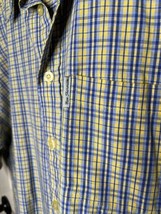 Ben Sherman Button Down Short Sleeve Shirt Plaid Tartan  - £9.96 GBP
