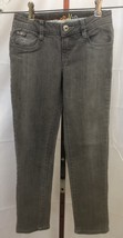 Mudd Girls Gray Embroidered Flap Pocket Skinny Jeans Size 10 S - $9.49