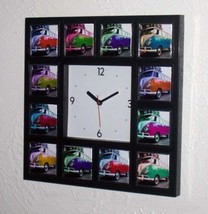 VW Bus Van Volkswagen kombie Splitty Vanagen Clock wi/12 colors - $31.67