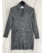 Vintage Bedford Fair Lifestyles Size S Women&#39;s Gray Long Cardigan Sweate... - £13.50 GBP