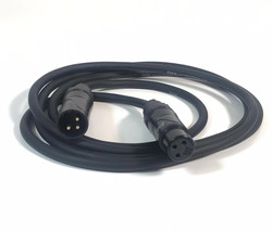 LyxPro XLR Microphone Cable Balanced Male to Female 3 Pin Mic Cord, Black - £12.37 GBP