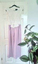 Ladies Phase Eight Elegant Pink Tie Waist Jumpsuit Size - UK 10 - £41.79 GBP