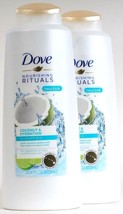 2 Dove Nourishing Rituals 20.4 Oz Coconut &amp; Hydration Sweet Lime Scent Shampoo - £23.64 GBP