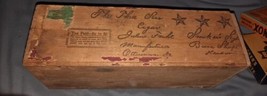 The Three Star Wooden Cigar Box Julius Fecht Ottumawa Iowa. - $56.09