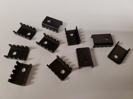 TO-220 Slim Channel Black Anodized Heatsink - pack of 10 - $0.01