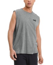 Puma Men&#39;s Ess Logo Graphic Sleeveless T-Shirt -Med Grey Heather-XL - £12.95 GBP