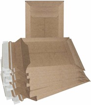 200 Natural Kraft Self Seal Stay Flat Mailers 7x9 Brown Chipboard Envelopes - £94.06 GBP