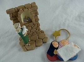 Nativity Holy Family Christmas Ornaments Shepherd Boy 2004 daysprings - £6.98 GBP