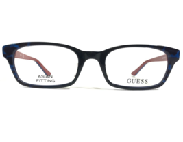 Guess Eyeglasses Frames GU2535-F 092 Blue Red Rectangular Full Rim 51-19-140 - £67.09 GBP