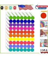 Multi-Use 1400 PCS Color Dot Stickers - Ideal for Organizing &amp; Creative Fun - $280.49 MXN