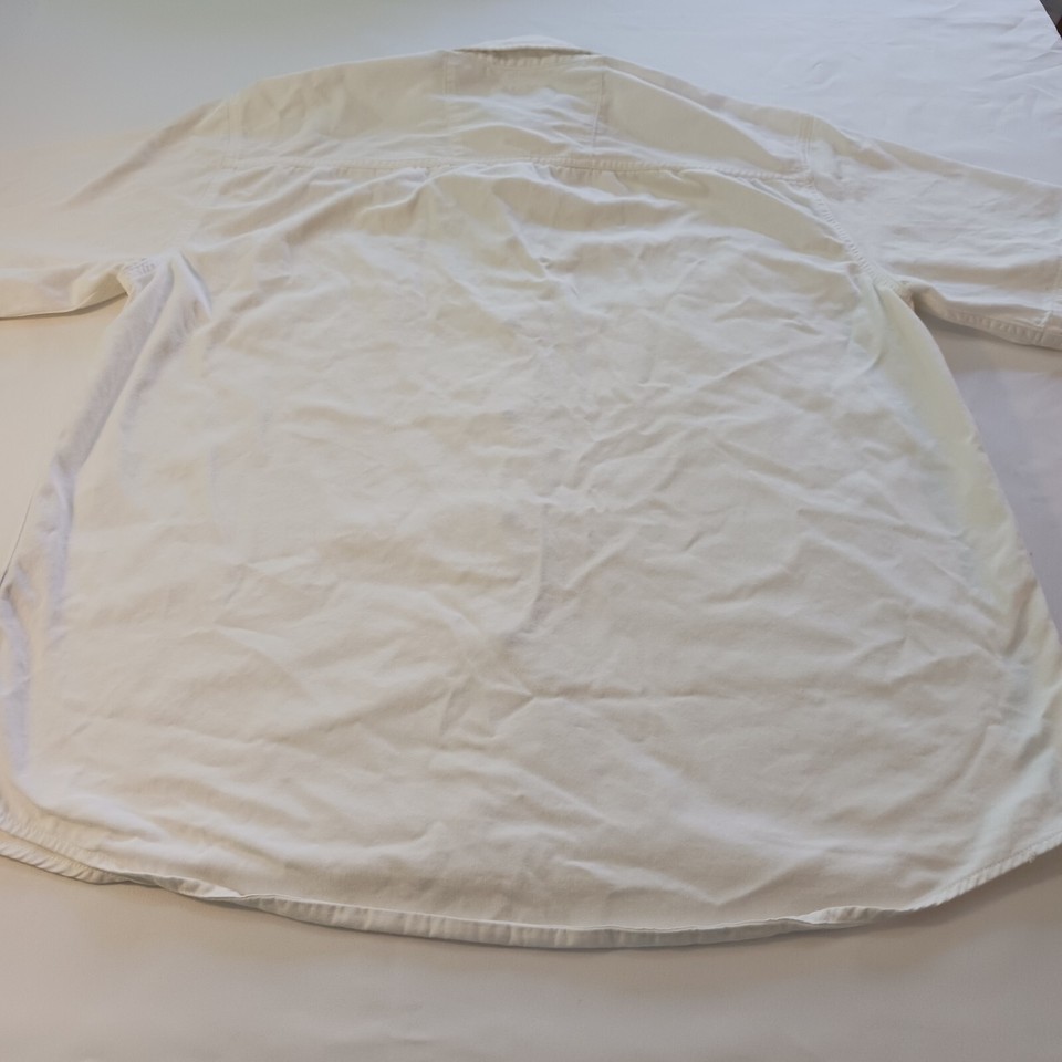 Wrangler Hero Comfortable Men's Cotton White Shirt Button Up Short Sleeve Size L Item image 2