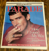 Parade magazine Pittsburgh Post Gazette Oct 10, 1999 Antonio Banderas cover - $19.75