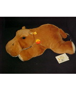 17&quot; Steiff Hippie Hippopotamus Lying Plush Toy Tags Number 085451 From 2003 - €86,58 EUR