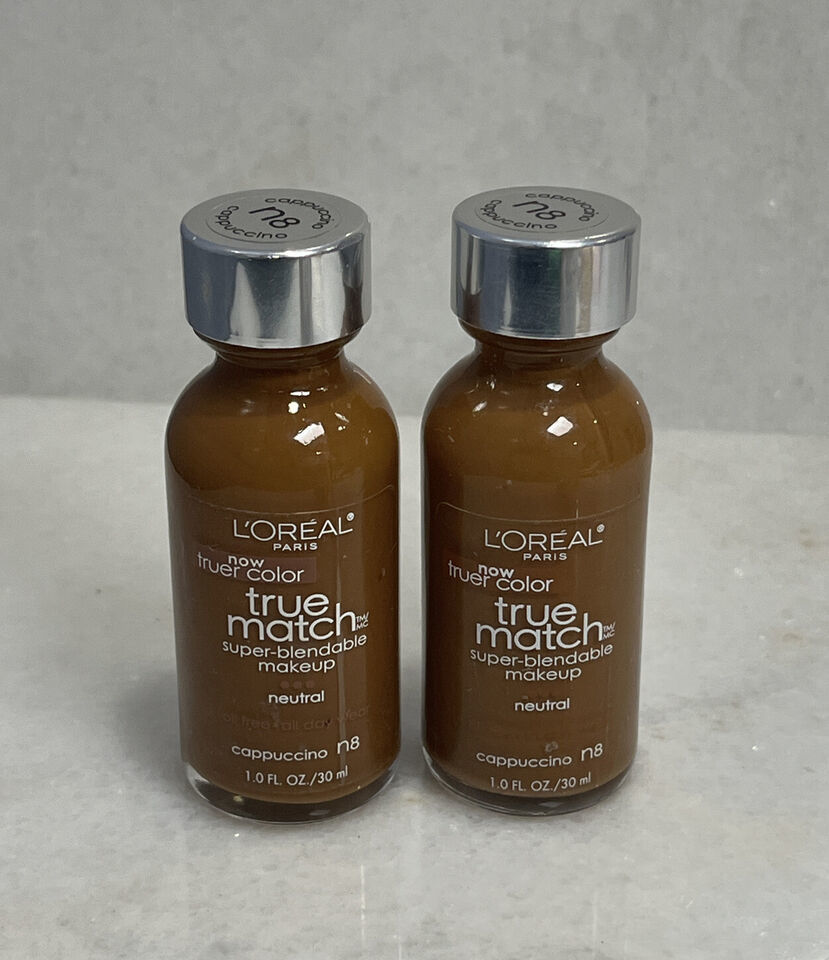 2 L’Oréal True Match Super-Blendable Makeup - N8 Cappuccino - 1oz - $12.67