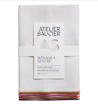 Atelier Saucier Rainbow Burlap Napkins, Set of 4 - $32.00