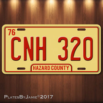 Dukes of Hazzard  General Lee CNH 320  Prop Aluminum Replica License Pla... - $16.80