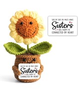 Sister Gifts from Sister Positive Sunflower Crochet Side by Side Or Mile... - $38.58 CAD