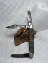 Vtg Kutmaster Utica New York Three Blade Folding Pocket Knife - £39.46 GBP