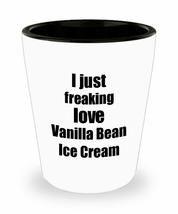 Vanilla Bean Ice Cream Lover Shot Glass I Just Freaking Love Funny Gift Idea For - £10.25 GBP