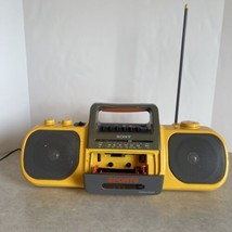 Sony CFS-904 Boombox Sports AM/FM Cassette Player Yellow Parts /Repair O... - $21.20