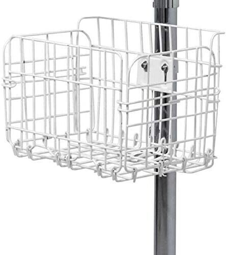 Metal Basket Add-On - Attachable Basket w/ Ring Clamp for Tablet Floor S... - $25.73