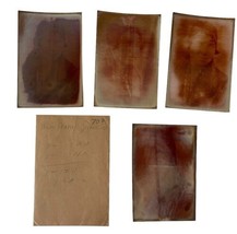 Antique Negative Portrait Photograph Lot Woman Fashion Red Tint 6 x 4 Gypsy Fade - £17.20 GBP