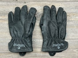 Plainsman Black Cowhide Leather Gloves Fleece Lined Men&#39;s Size XL Buttery Soft - £9.49 GBP
