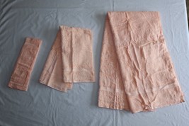 NEW Lot of 3 Royal Velvet Fieldcrest Combed Cotton Towels Peach Glow Washcloth + - £41.32 GBP