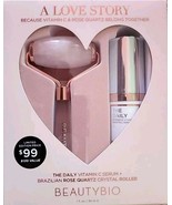 BEAUTYBIO The Daily Vitamin C Serum + Brazilian Rose Quartz Crystal Roll... - $59.95